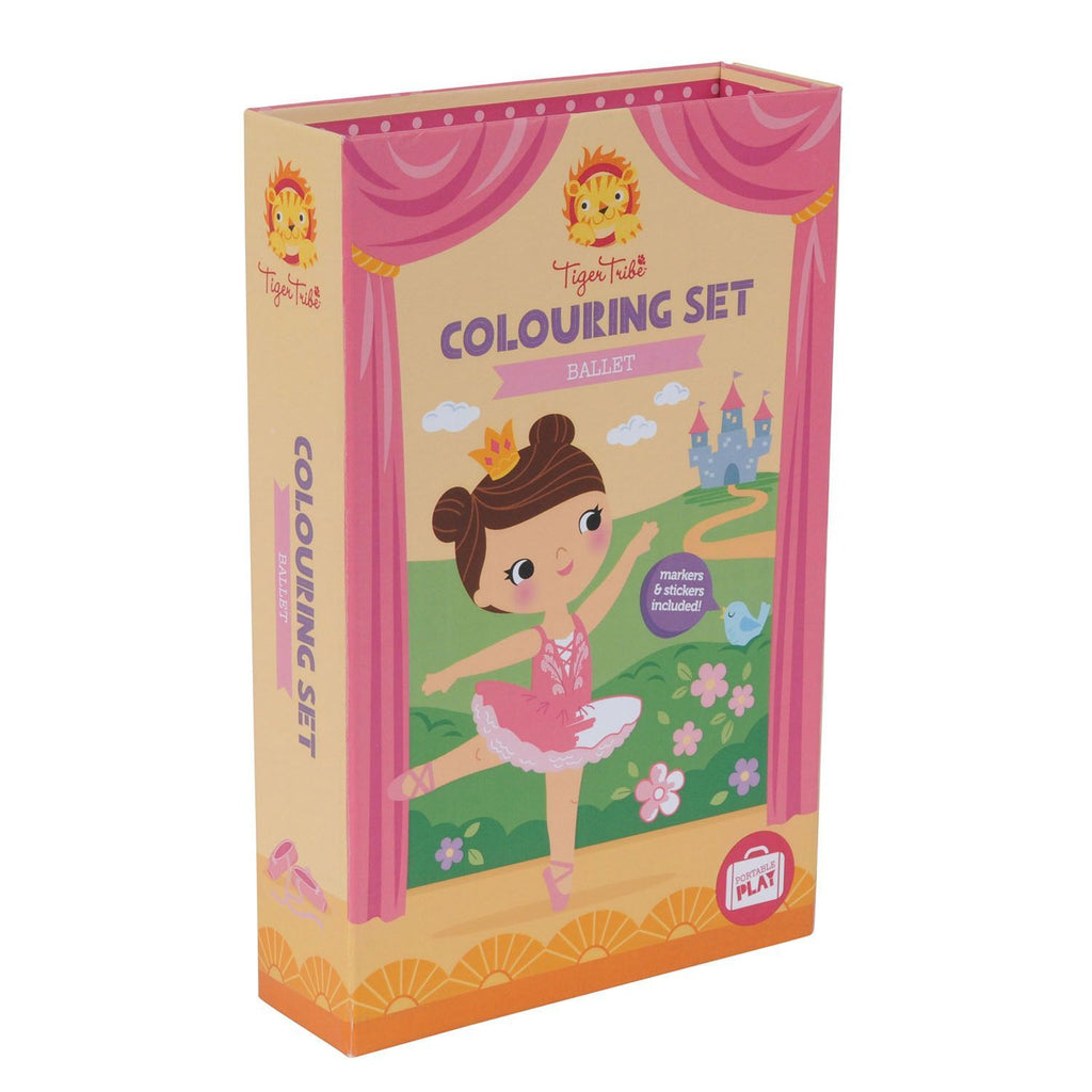 Tiger Tribe Colouring Set - Dinosaur Age 3Y+