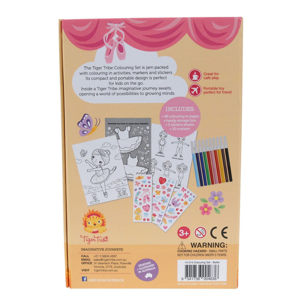 Tiger Tribe Colouring Set - Dinosaur Age 3Y+