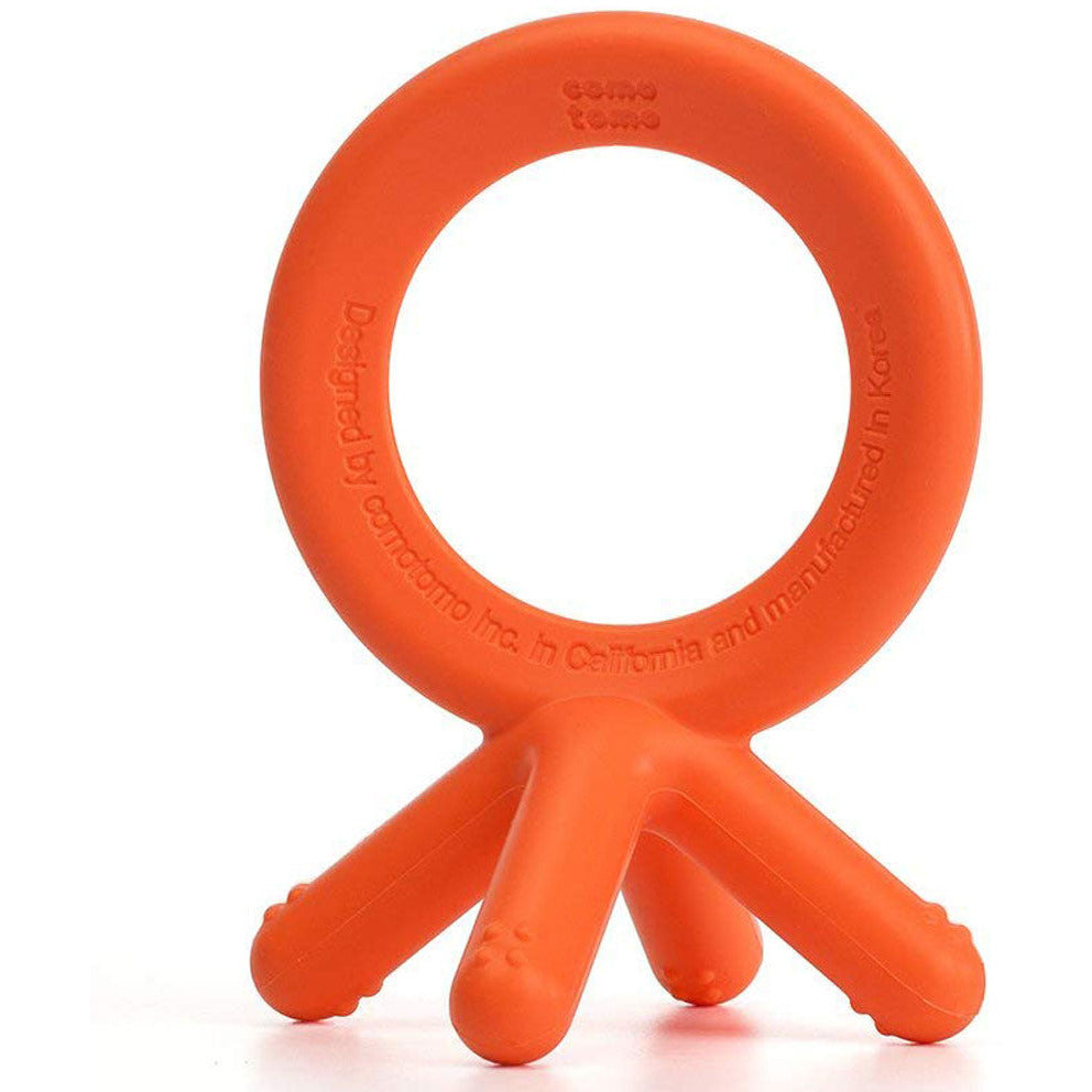 Comotomo Silicone Baby Teether Orange Age- 3 Months to 12 Months