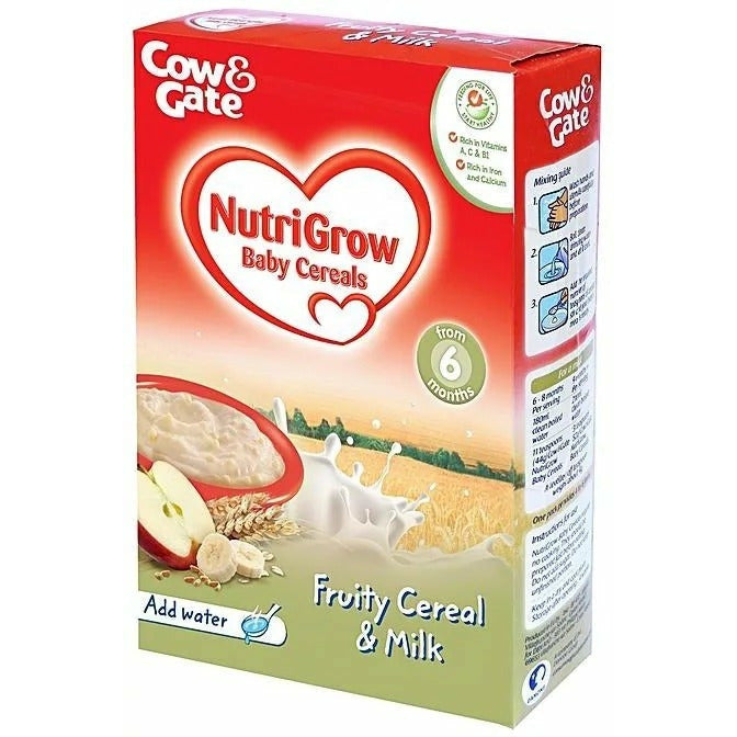 Cow Gate Nutrigrow Fruit Milk 200G Cereal Peekaboo