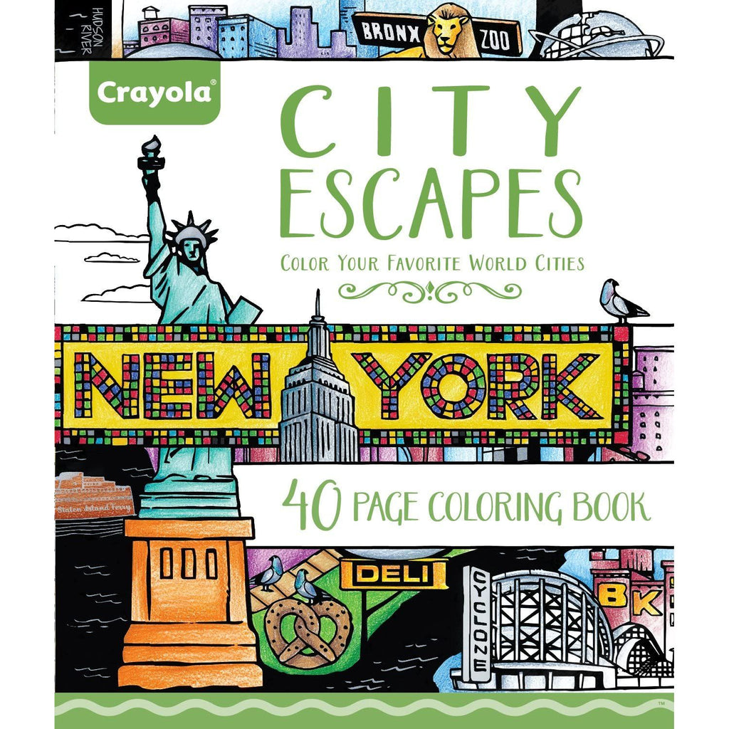 Crayola City Escapes Grown-Up Coloring Book (40 Pages) Age- 8 Years & Above
