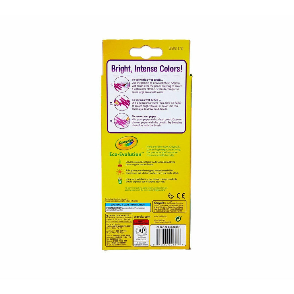 Crayola Colored Water Color Pencil 12 Pieces