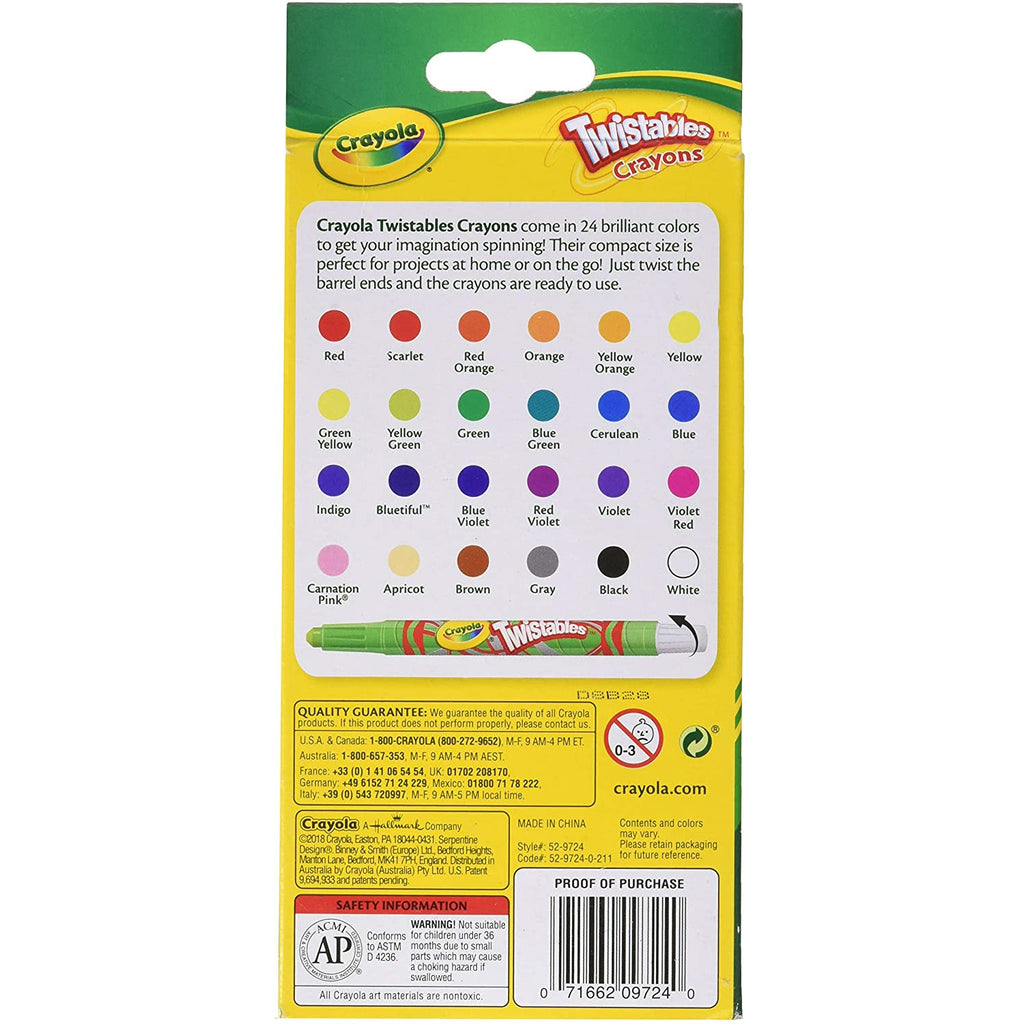 Crayola Crayons Mini Twistables 24 Pieces 3Y+