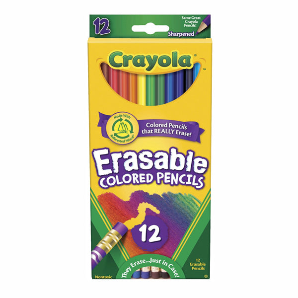 Crayola Large Erasable Colored Pencil Pack of 12 Age- 3 Years & Above