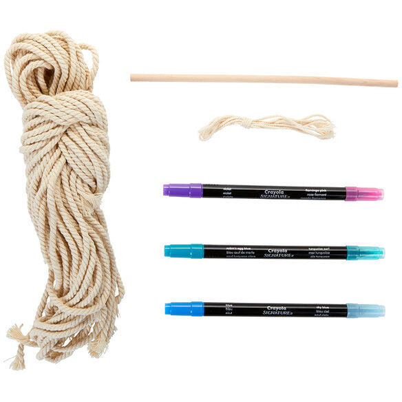 Crayola Signature Ombre Macrame Wall Hanging Kit Age- 14 Years & Above