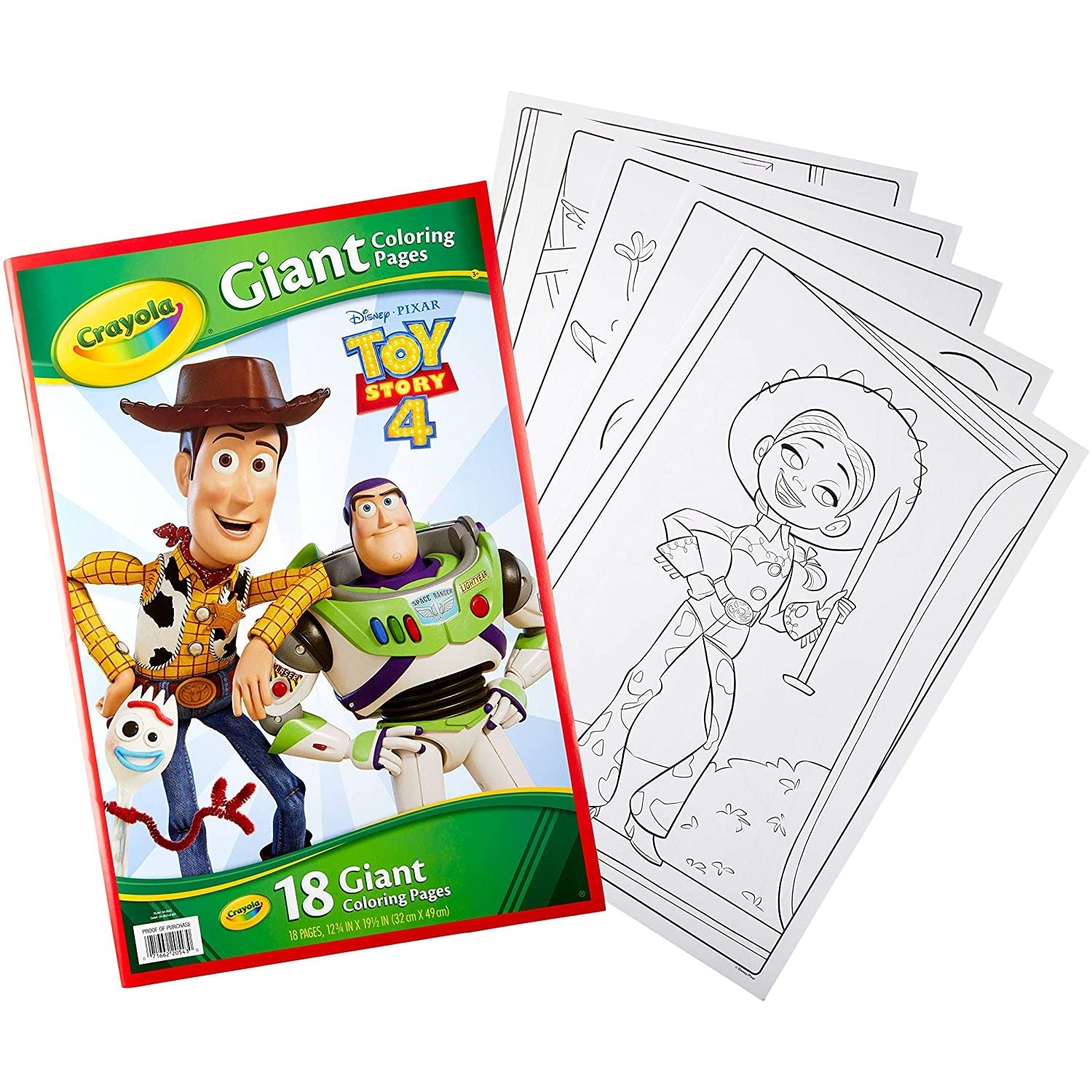 Crayola Toy Story 4 Giant Coloring Pages Age 3 Years to 5 Years Peekaboo