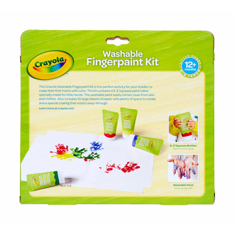 Crayola Washable Fingerpaint Kit 2Y+