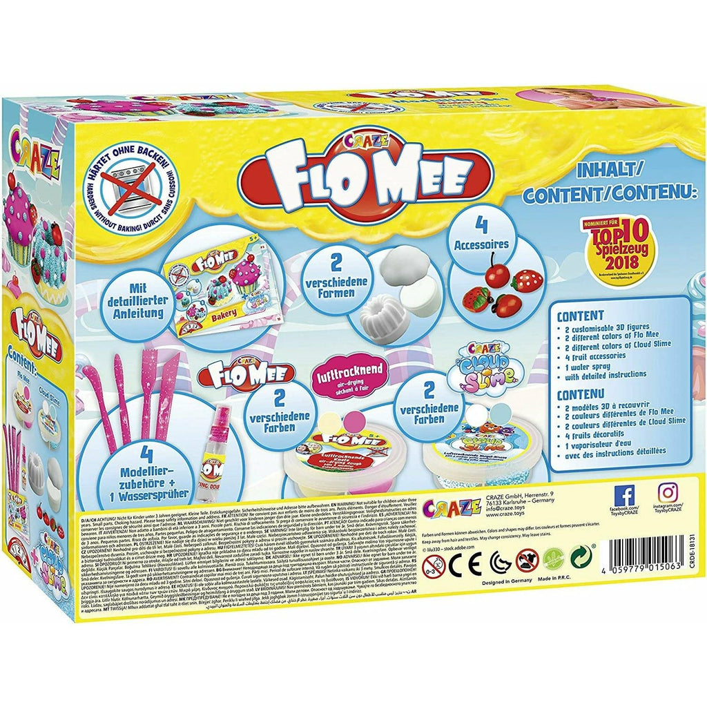 Craze Flo Mee Meets Cloud Slime Bakery Modelling Set Multicolour Age-5 Years & Above