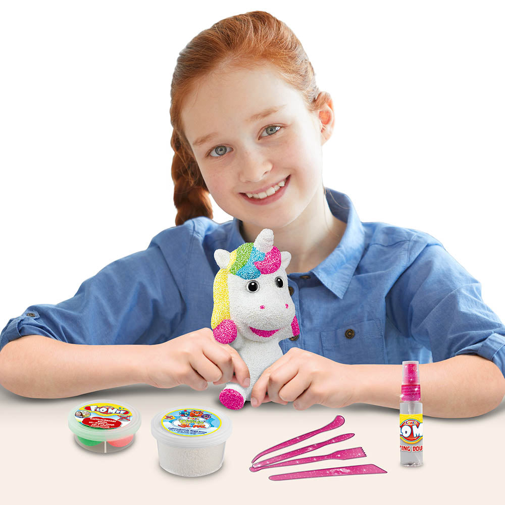 Craze Money Box Do It Yourself Unicorn Themed Modellier Set with 5 Cloud Slime Colors Multicolour Age-5 Years & Above