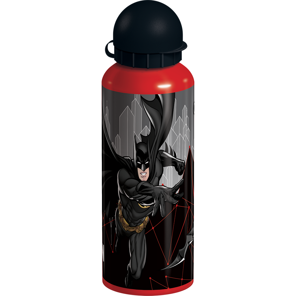DC Comics Batman - Metal Water Bottle with Strap Age-5 Years & Above
