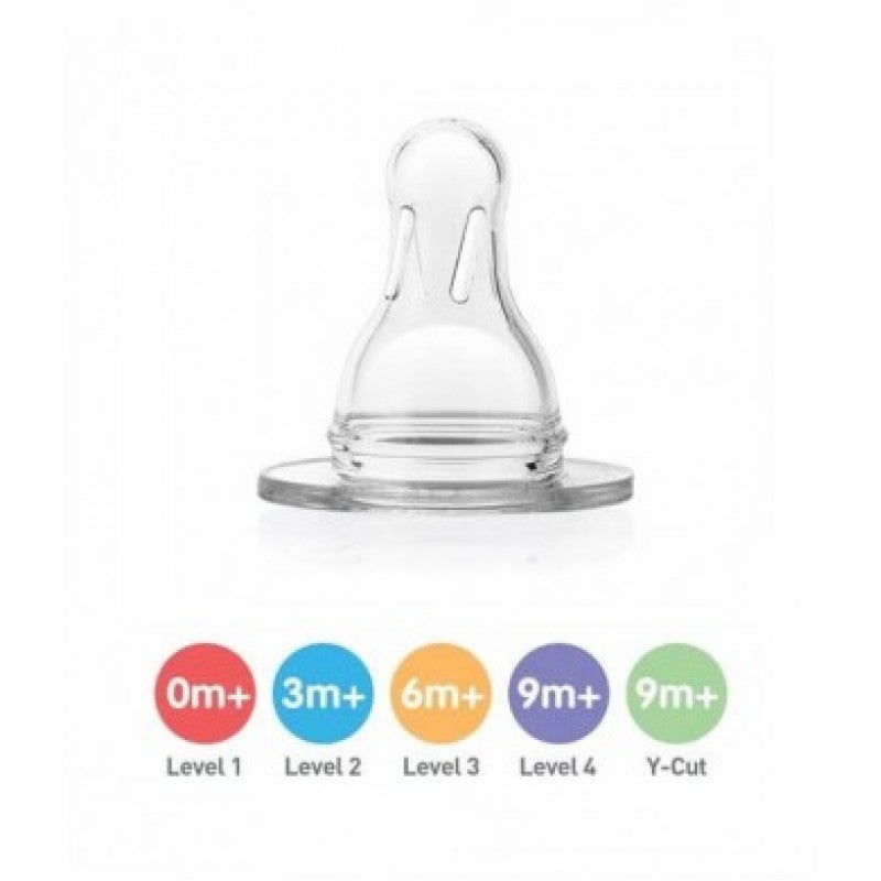 Dr Brown's Level 3 Wide Neck Nipple 2 Pack 6m+