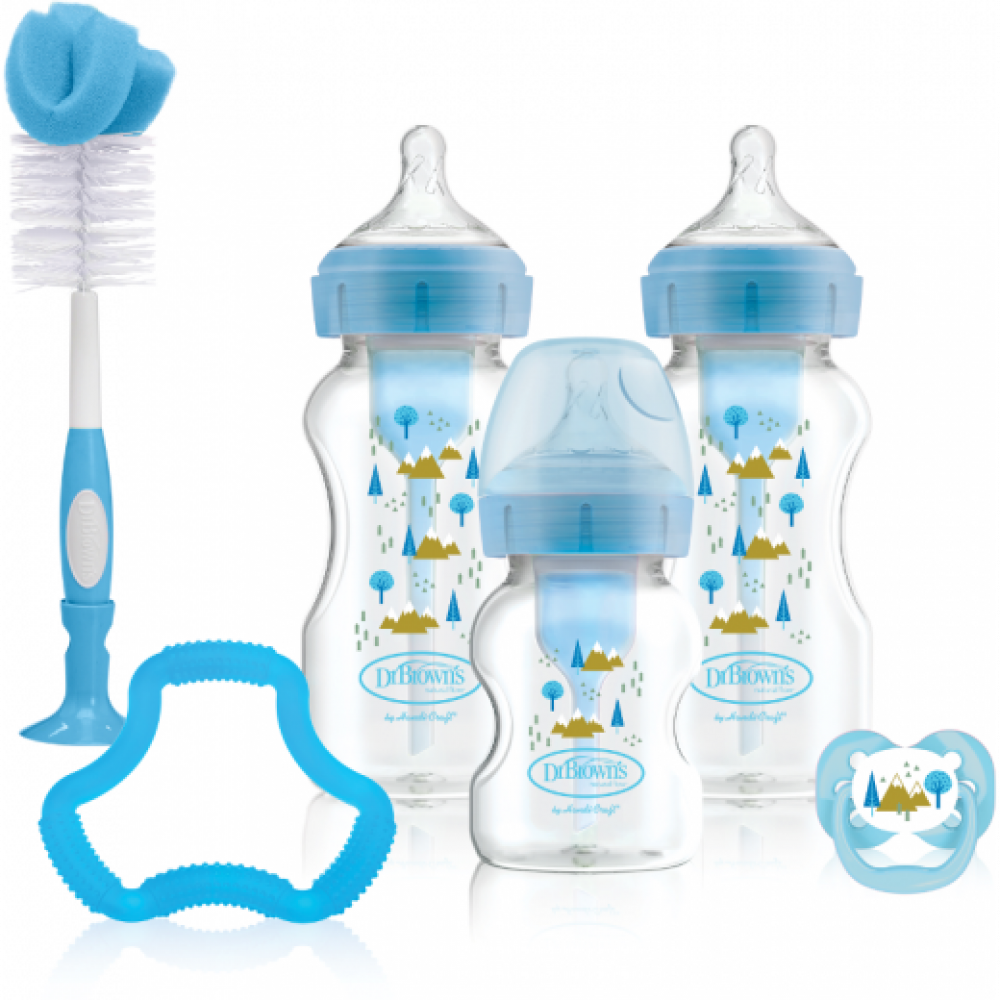 Dr Brown's Wide-Neck Options+ Blue Gift Set