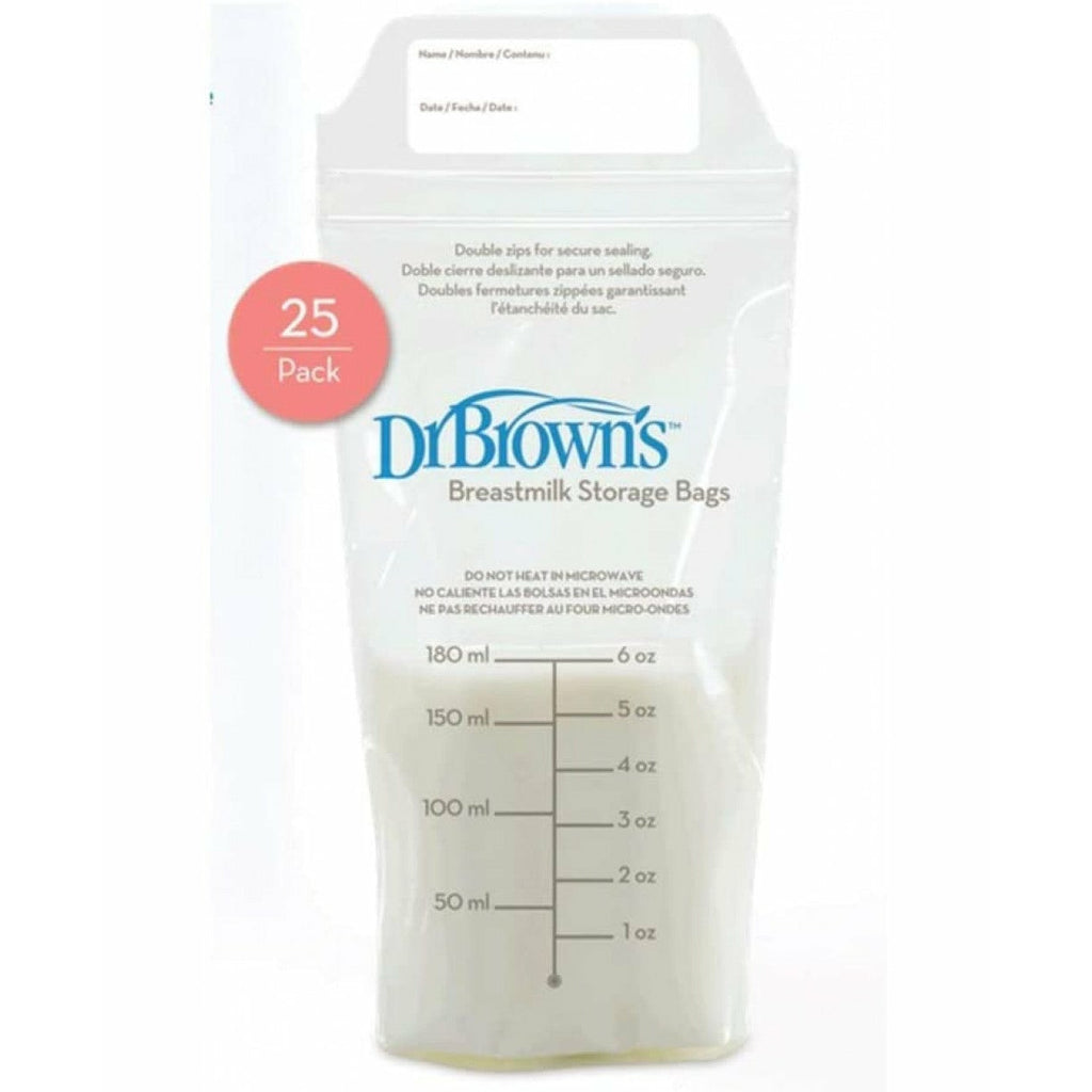 Dr Brown's Breastmilk Storage Bag 2  Pack 180ml  