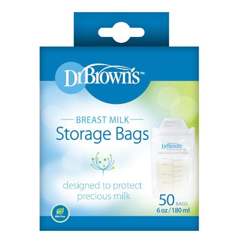 Dr Brown's Breastmilk Storage Bag  50  Pack 180ml 