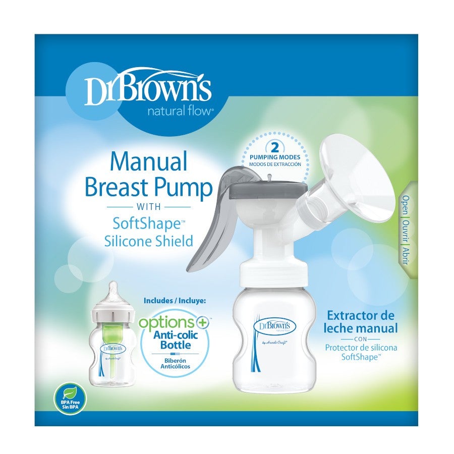 Dr Brown's Manual Breast Pump Softshape With Silicone Shield Female