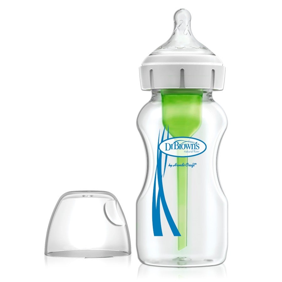 Dr Brown's Options+™ Wid- Neck Anti-Colic Glass Baby Bottle 270ml 0m+