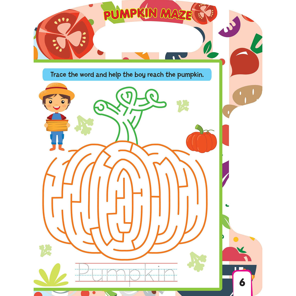 Dreamland Vegetables Wipe And Write Paperback
