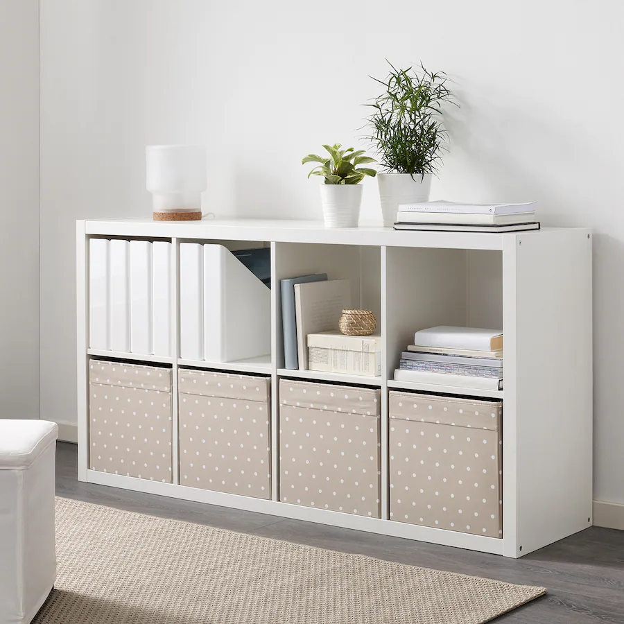 Dröna Box, Beige/Dotted