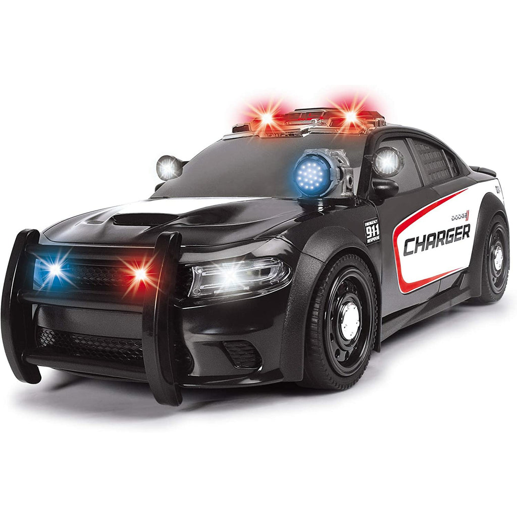 Dickie Motorised Light and Sound Police Dodge Charger 33 cm Long Multicolor Age-3 Years & Above