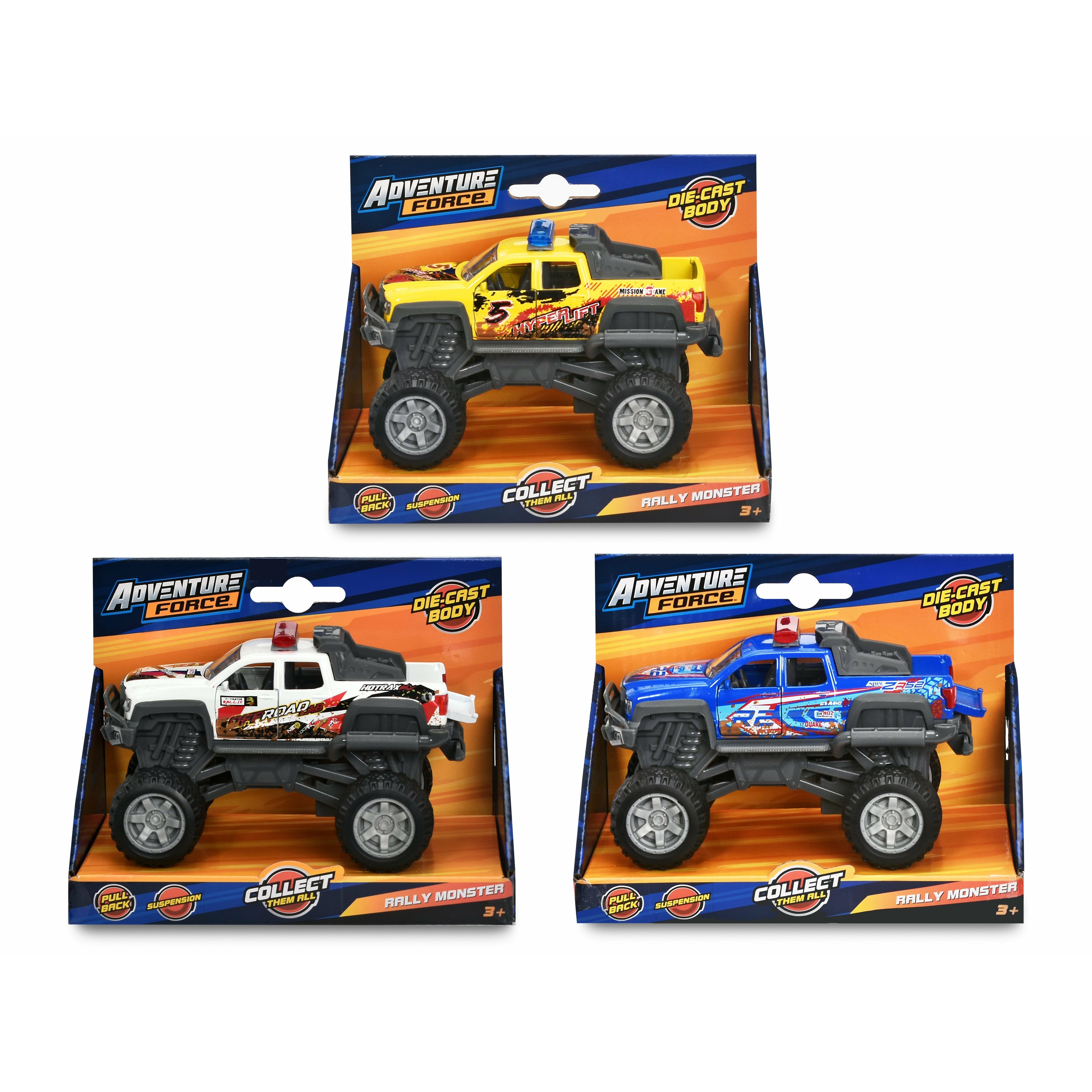 Dickie Rally Monster 3 Asst. Multicolor Age 3 Years Above