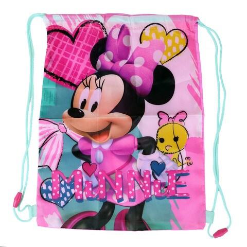 Disney Minnie Mouse Drawstring Bag Shoe Bag Rucksack 40Cm Multi Kids Peekaboo