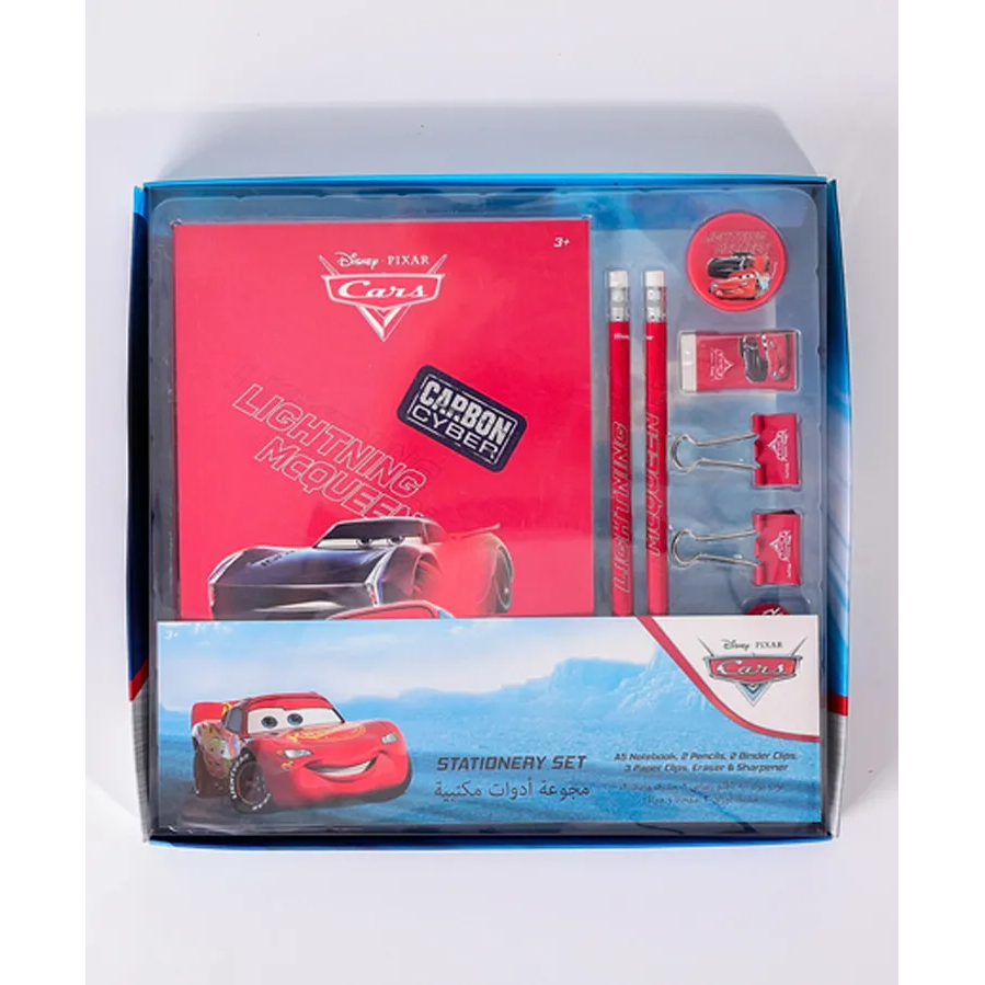 Disney Cars Super Charge 10Pcs Stationery Set Age- 3 Years & Above