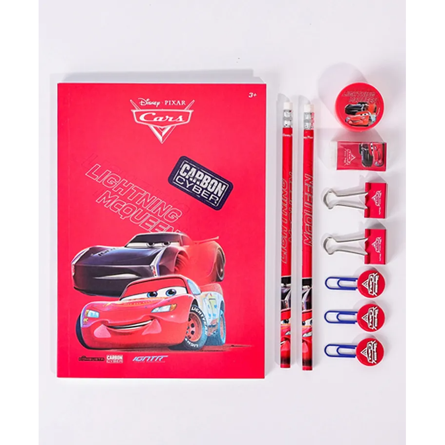 Disney Cars Super Charge 10Pcs Stationery Set Age- 3 Years & Above