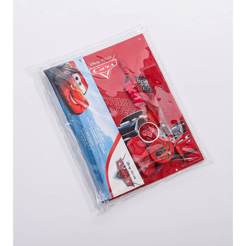 Disney Cars Super Charge 7Pieces Stationery Ziplock Set Red Age- 4 Years & Above
