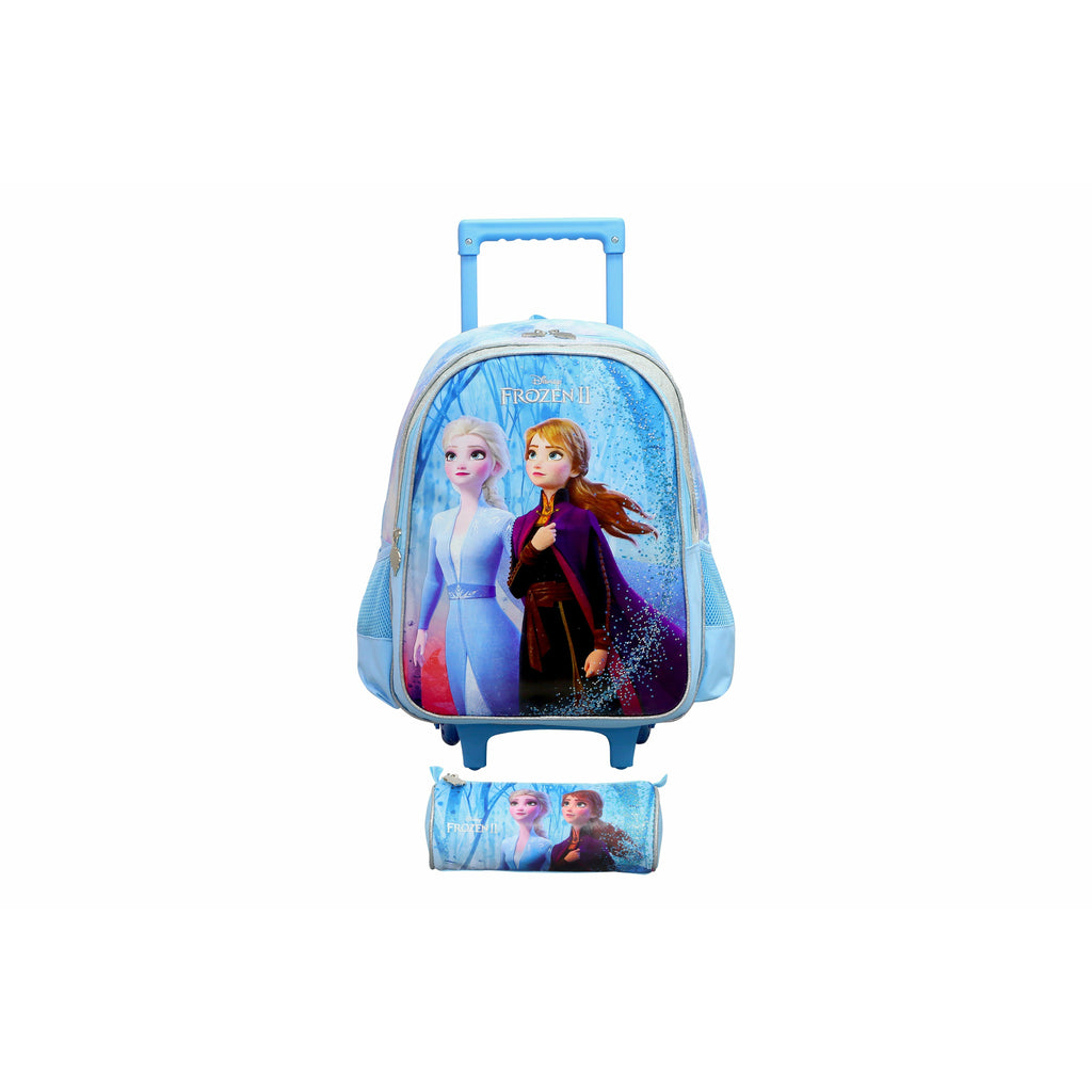 Disney Frozen II Trolley + Pencil Case 16'' Trolley Bag Multicolor Age-3 Years & Above