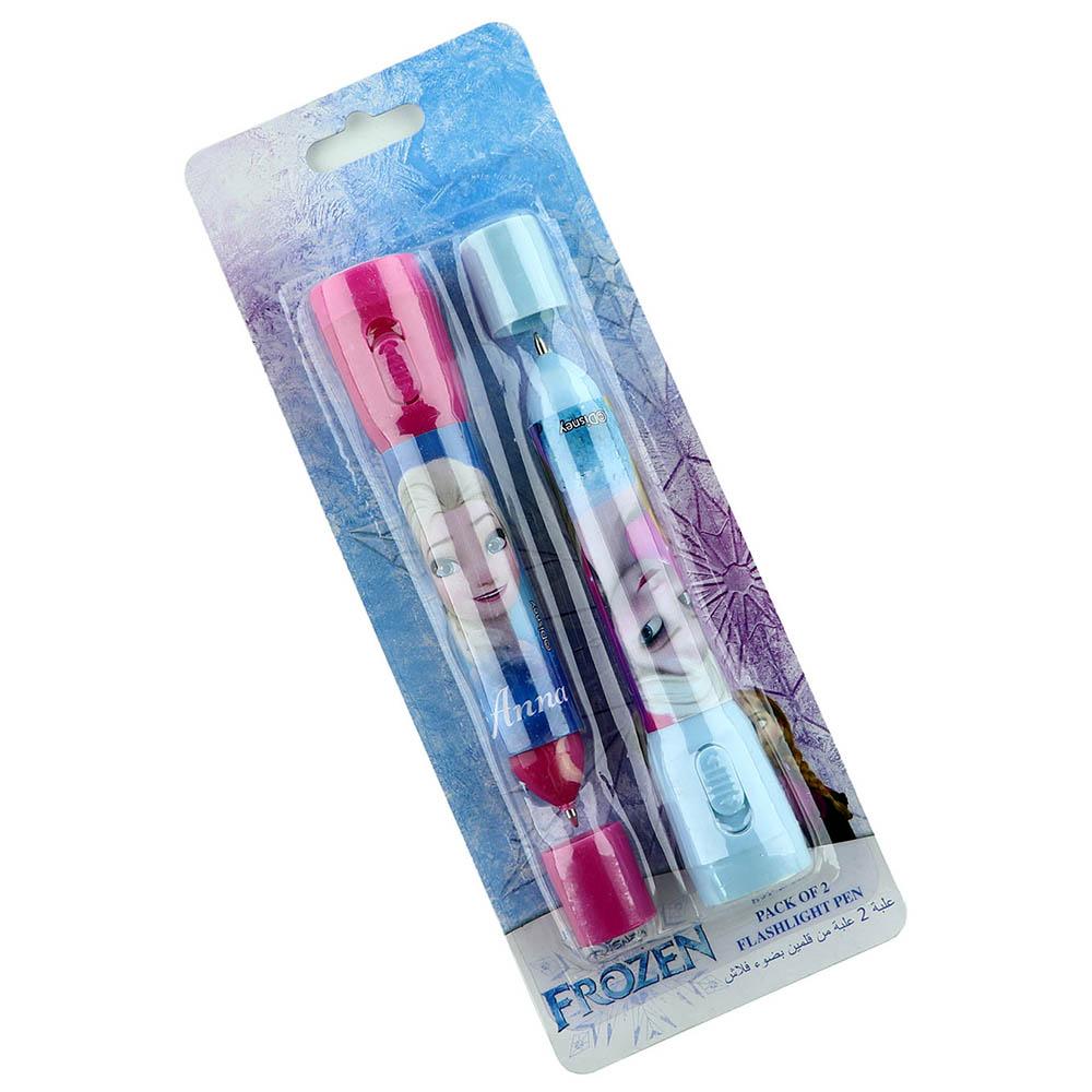 Disney Frozen Set Of 2 Pens With Flashlight Kids