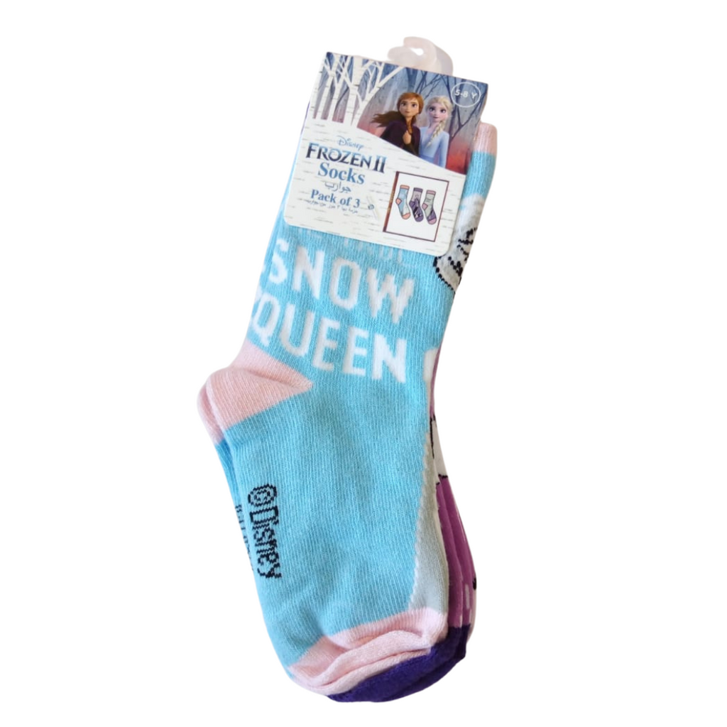 Disney Frozen II Socks 3 Pairs 5-8Y