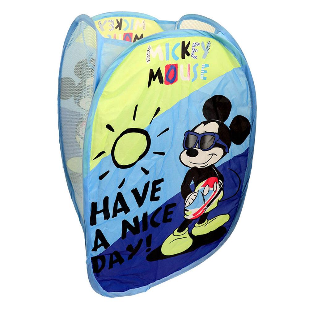 Disney Mickey Hamper Laundry Toys Washing Tidy Bin Storage Pop Up Basket Kids Bag Kids