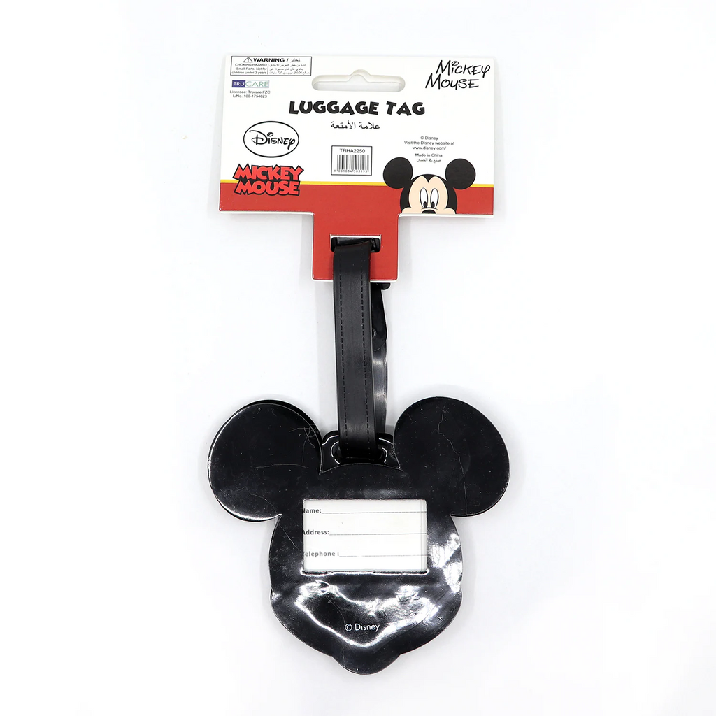 Disney Mickey Soft Pvc Character Luggage Suitcase Backpack Tags Kids