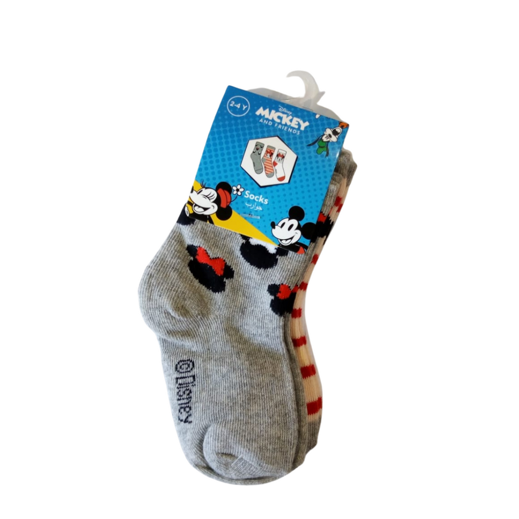 Disney Mickey and Friends Socks 3 Pairs 2-4Y 