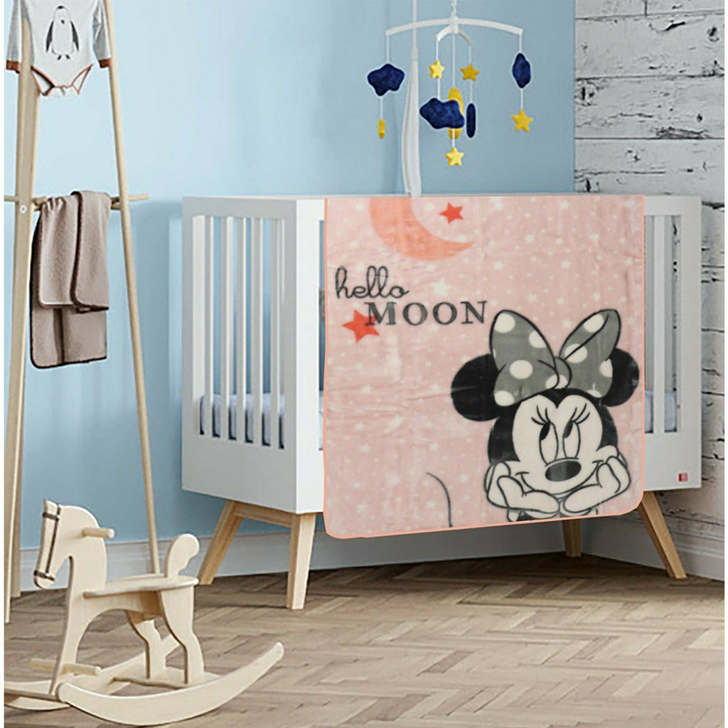 Disney Minnie Double Layer Printed 2 Ply Infant Blanket 105 X 135 Cm Kids