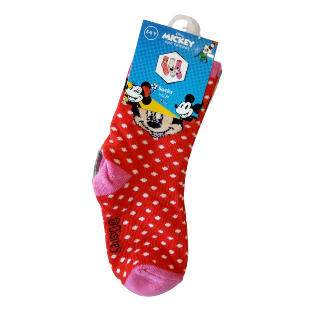 Disney Minnie Mouse Socks 3 Pairs 5-8Y
