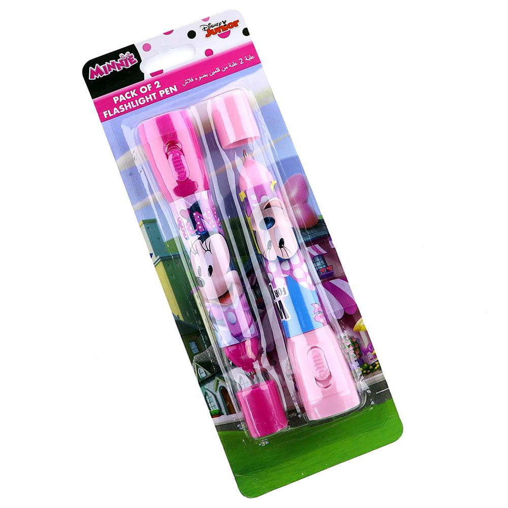 Disney Minnie Set Of 2 Pens With Flashlight Kids