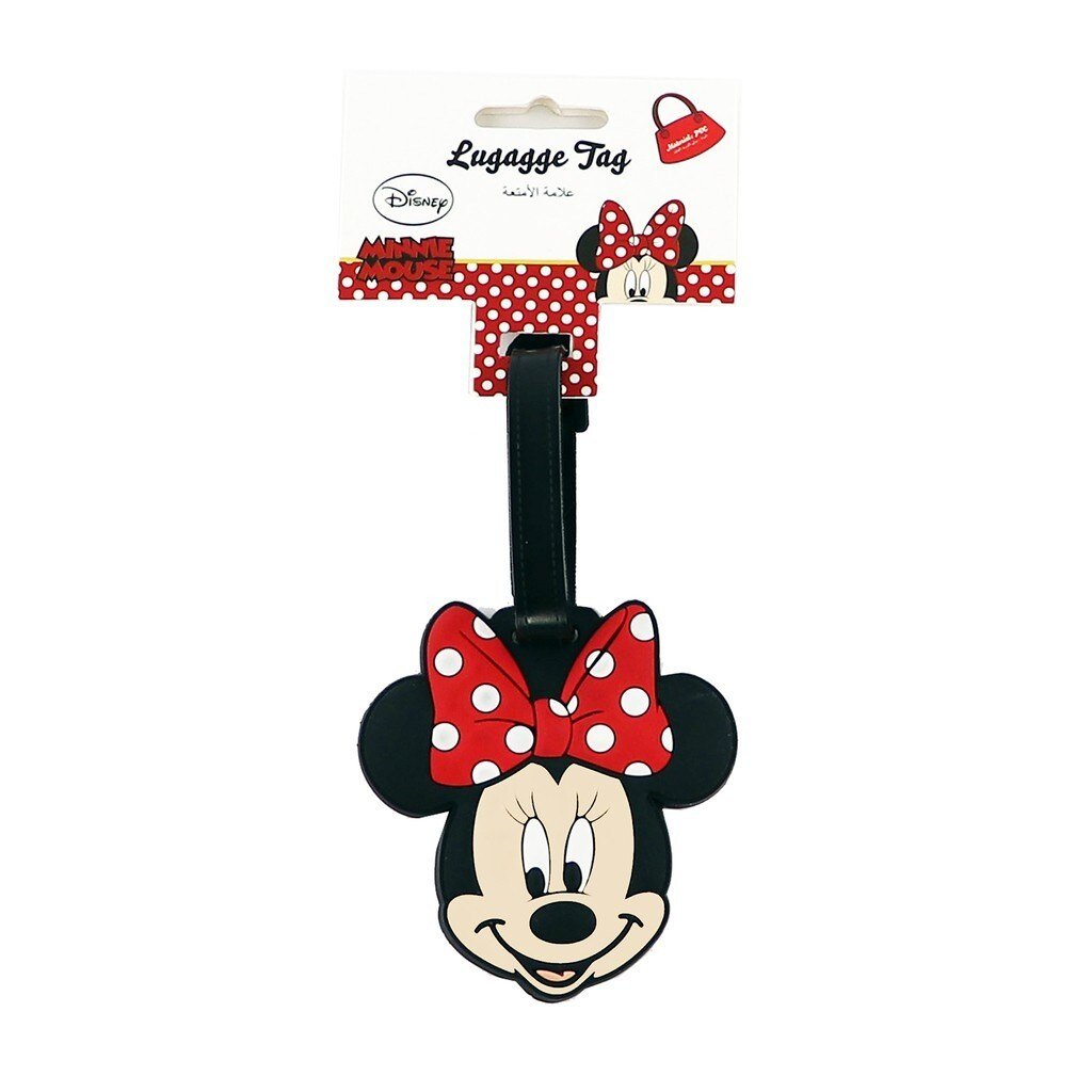 Disney Minnie Soft Pvc Character Luggage Suitcase Backpack Tags Kids