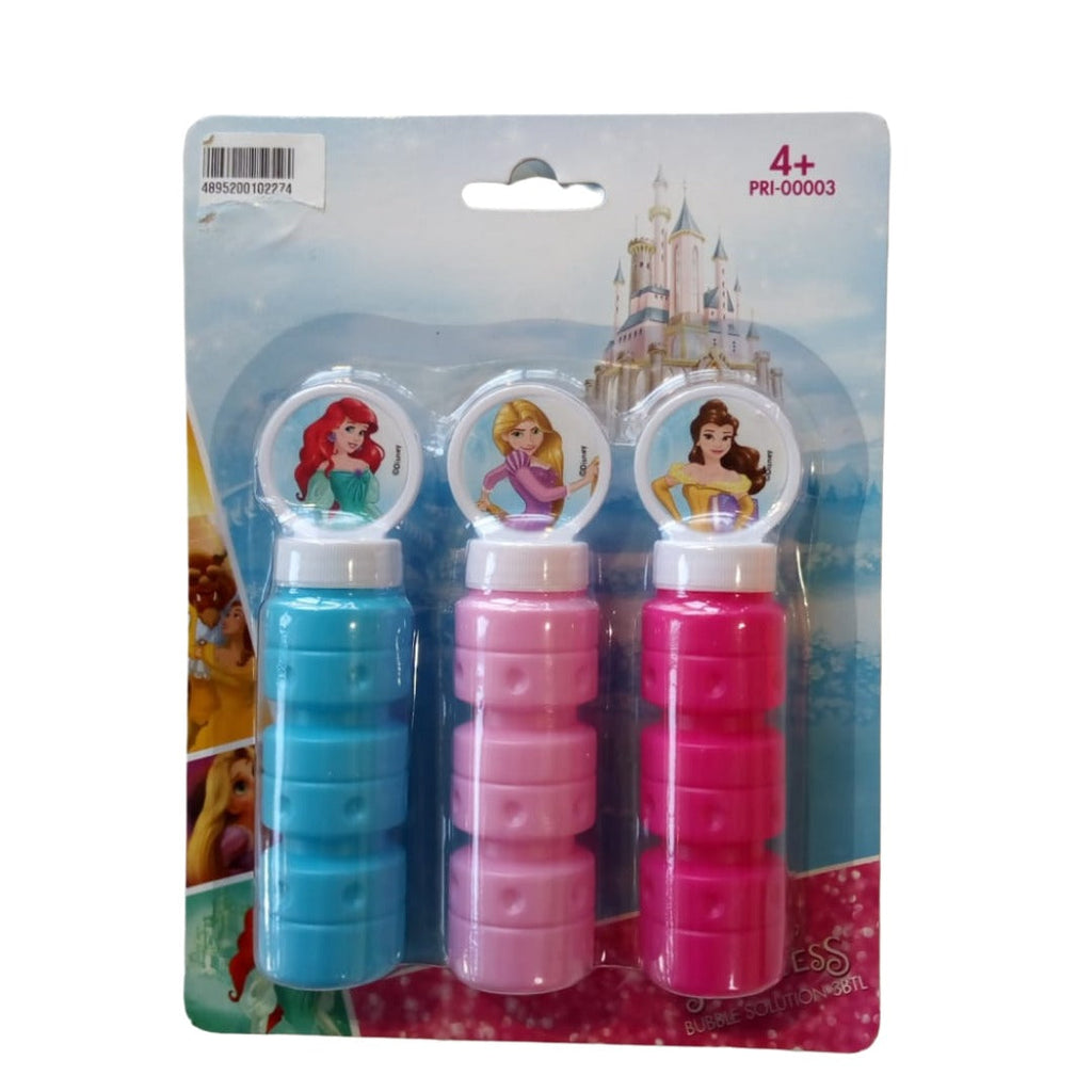 Disney Princess Bubble Solution 3 Pack Kids