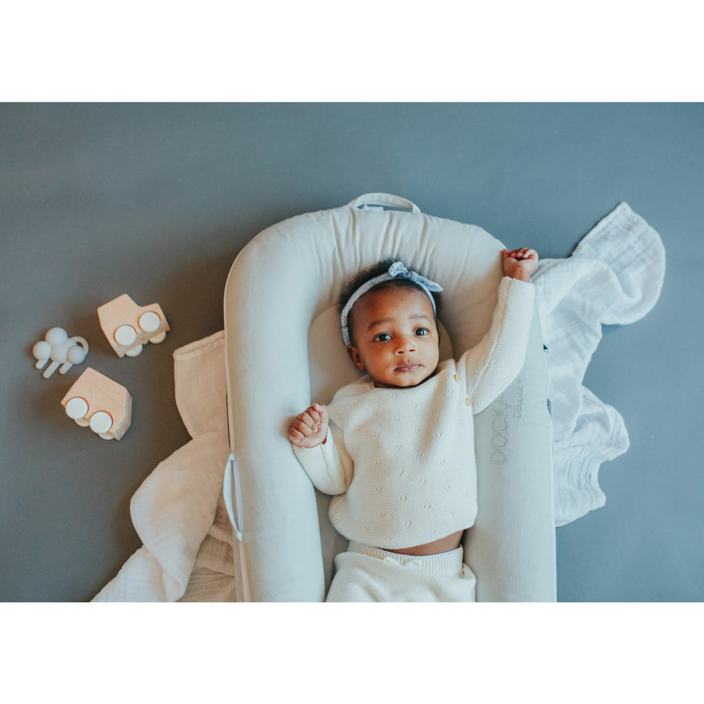 Dockatot DeLittle Unicornxe+ Pod Cloud Grey Age-Newborn to 8 Months