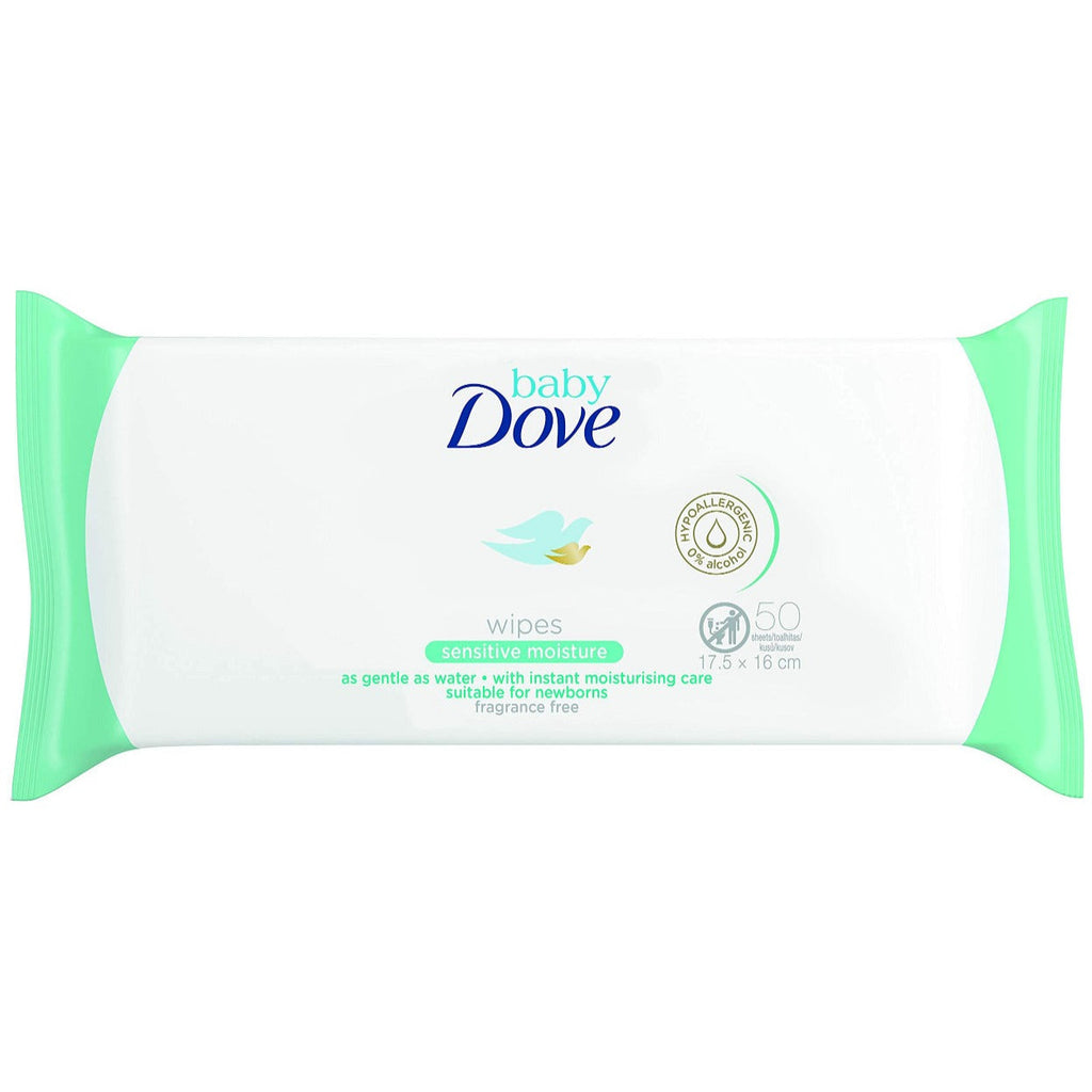 Dove Baby Sensitive Wipes 50 Sheets