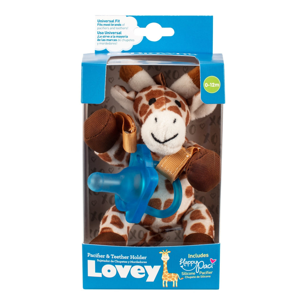 Dr Brown's Giraffe Lovey with Blue One - Piece Pacifier