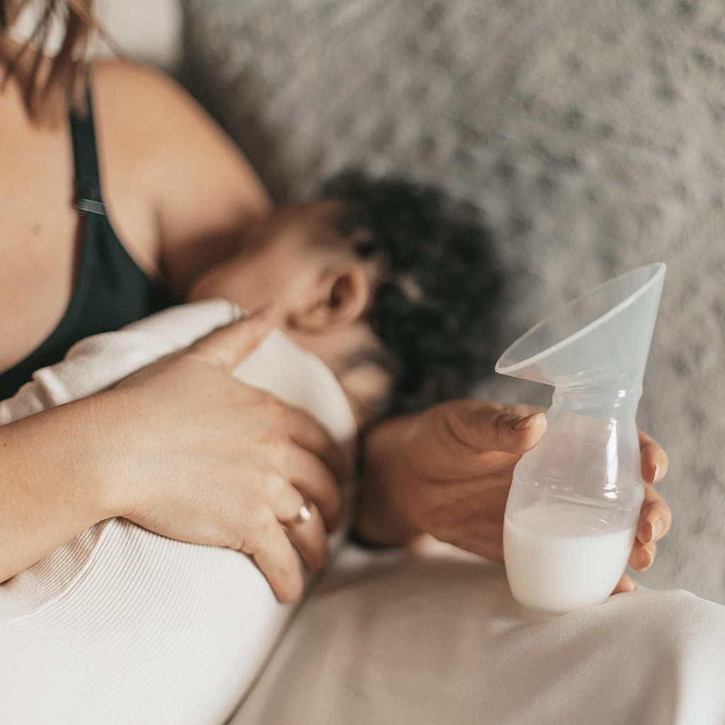 Dr. Brown’s Silicone One-Piece Breast Pump with Options+ Anti-Colic Bottle and Travel Bag