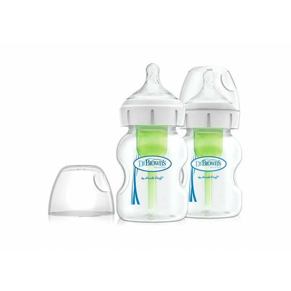 Dr Brown's Wide Neck Options+ Anti-Colic Bottle 150ml 2 Pack