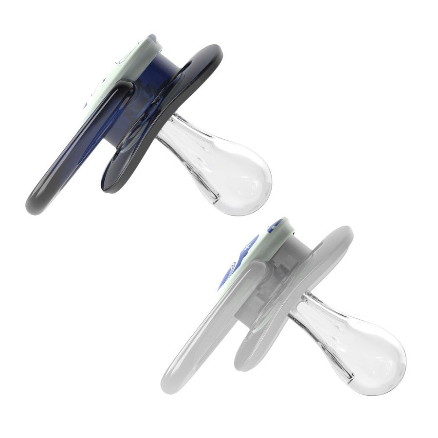 Dr Brown's Advantage Glow in the Dark Pacifier - Stage 1, Blue 2-Pack