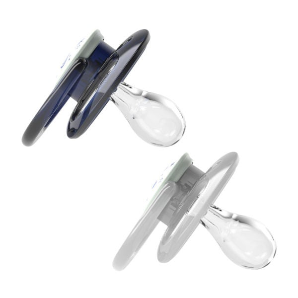 Dr Brown's Advantage Glow in the Dark Pacifier - Stage 2, Blue 2-Pack