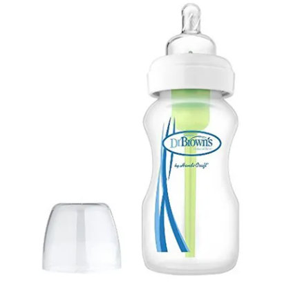 Dr Brown’s Natural Flow Options Wide-Neck Anti Colic Feeding  Bottle 270ml 0m+