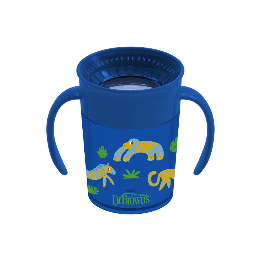 Dr Brown's Milestones Cheers 360 Cup with Handles Blue 200ml 6m+