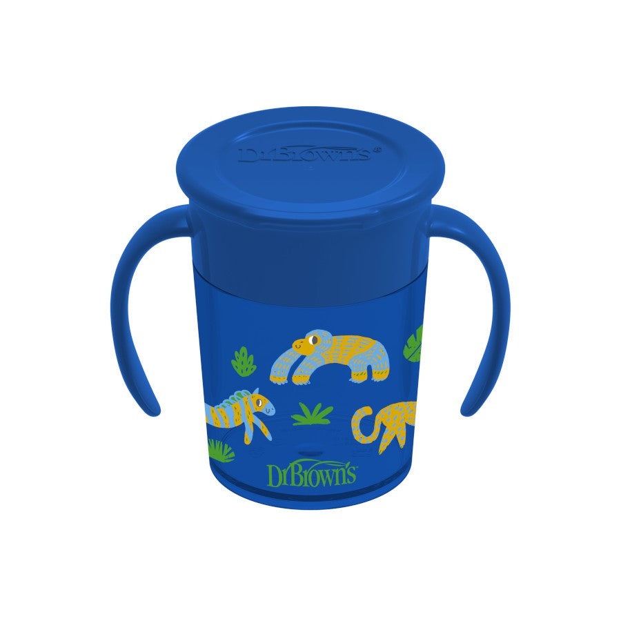 Dr Brown's Milestones Cheers 360 Cup with Handles Blue 200ml 6m+