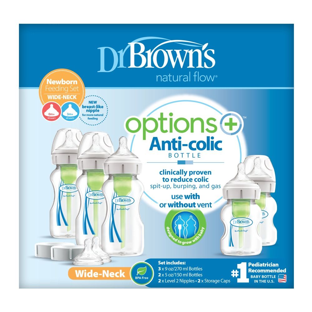 Dr Brown's Options+ Newborn Wide-Neck Feeding Set